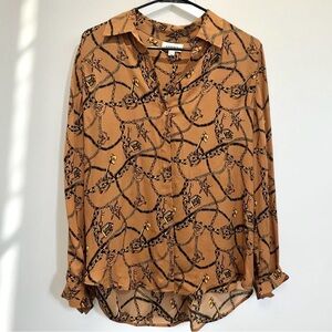 L’AGENCE 100% Silk Nina Chain blouse